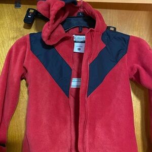 GUC Columbia Red and Black Fleece KIDS sz 4 Jacket